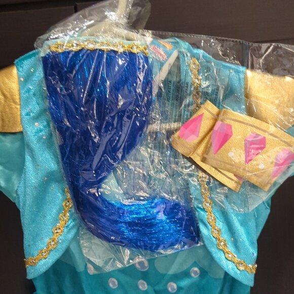 Kids Shimmer & Shine Blue and Gold Costume - NWT Size Small 4-6 - Picture 4 of 6